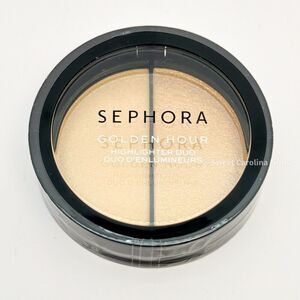 Sephora Golden Hour Highlighter Duo 03 Sunrise True Gold Sheen/Bronze Gold Shimm